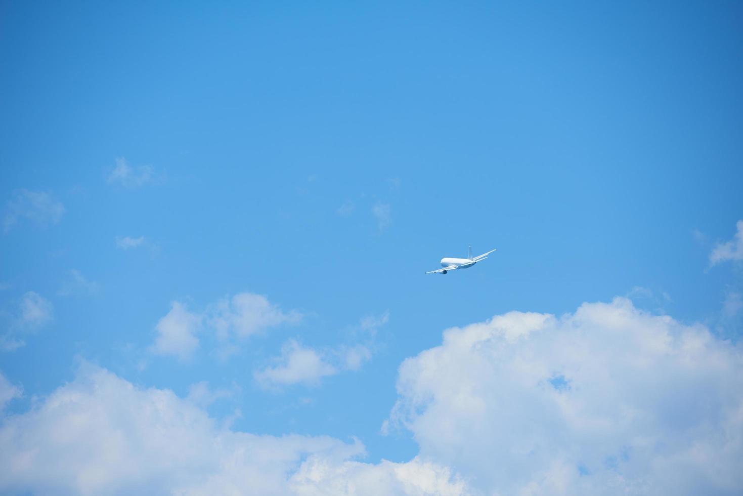 Modern airplane view photo