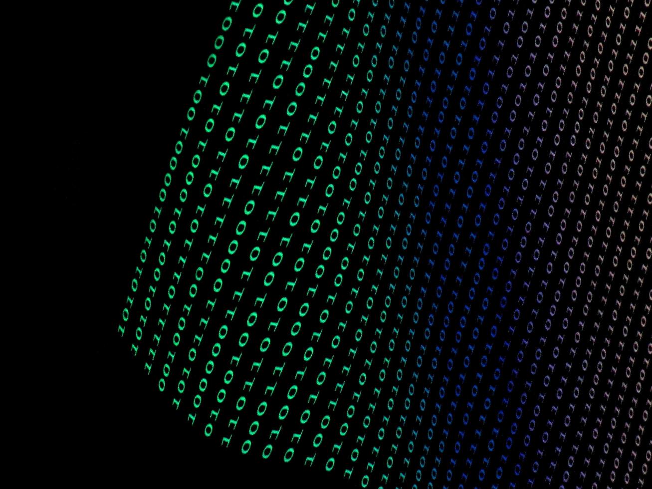 Binary numbers background photo