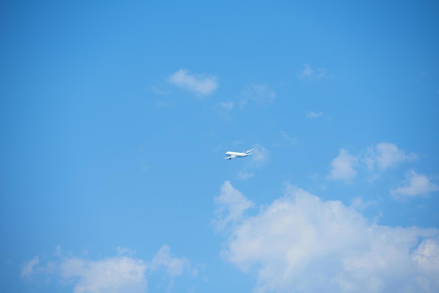 Modern airplane view photo