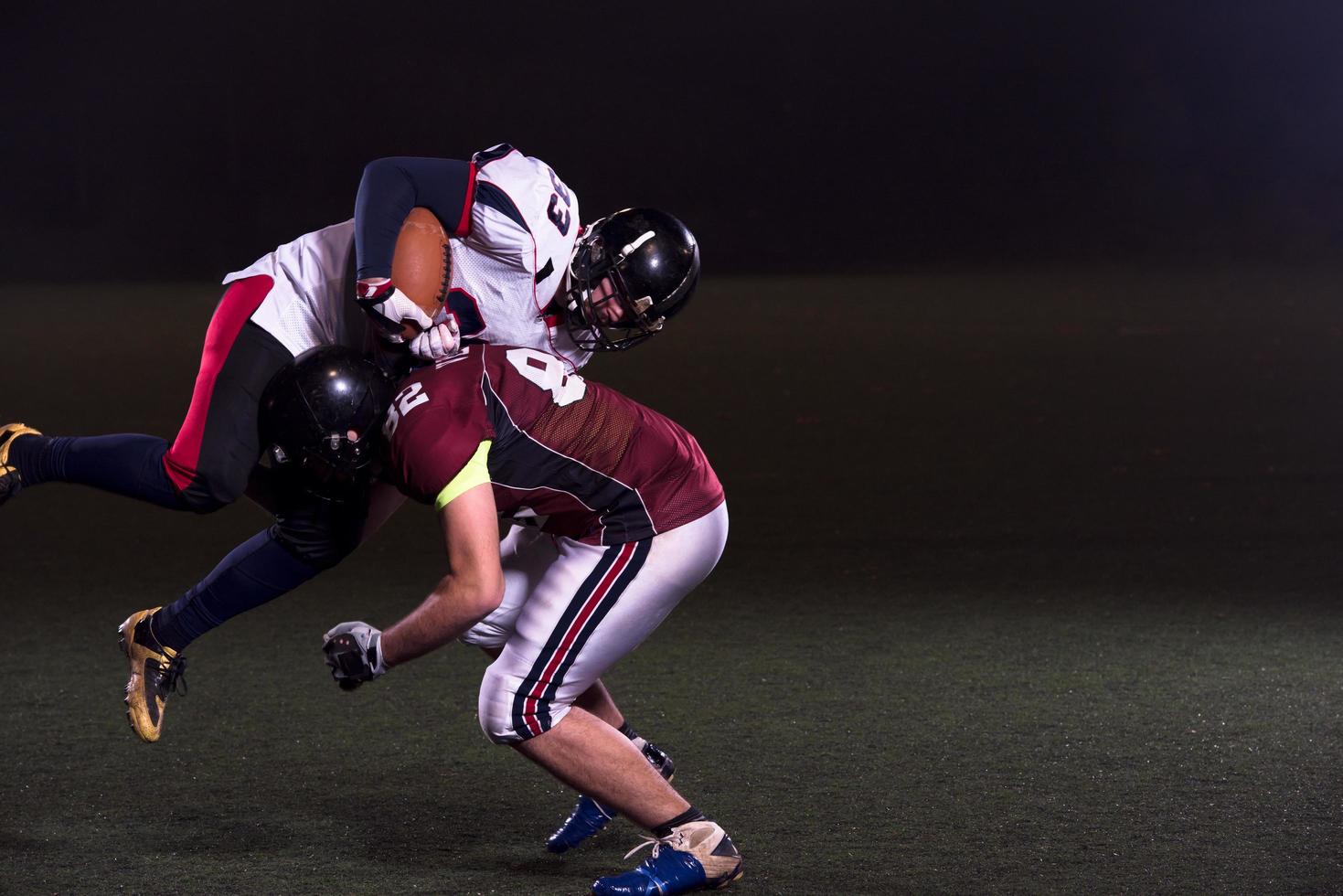 American football players in action photo