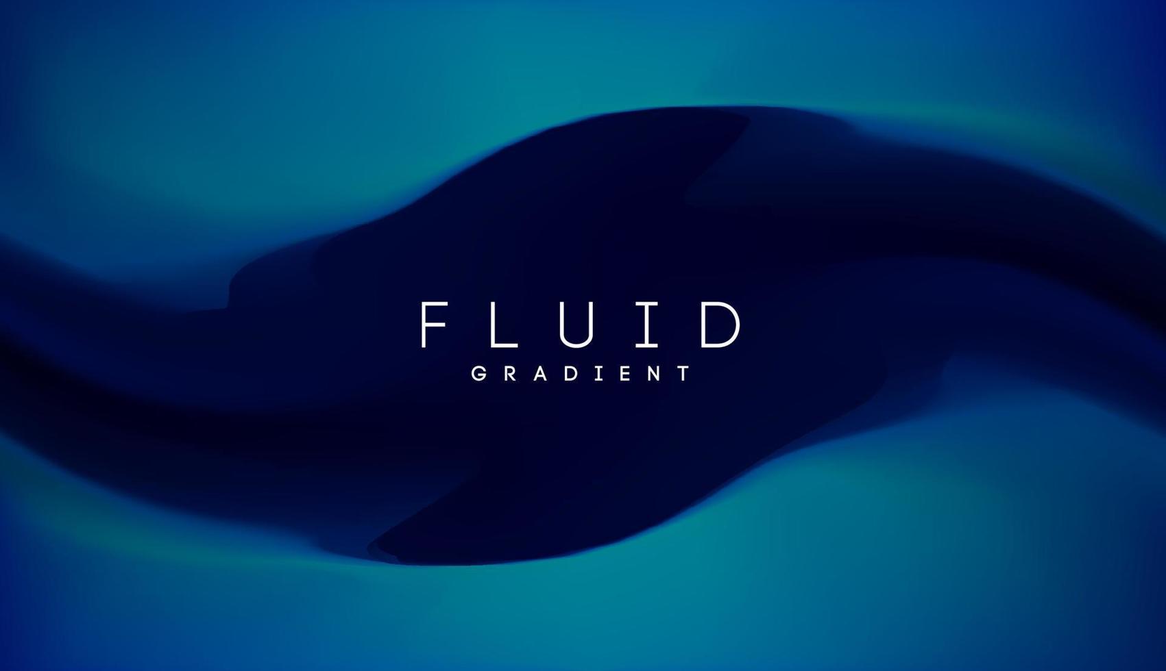 fondo fluido degradado azul. Resumen de degradado gráfico 3d de colores fluidos. formas abstractas flujo 3d futurista. vector