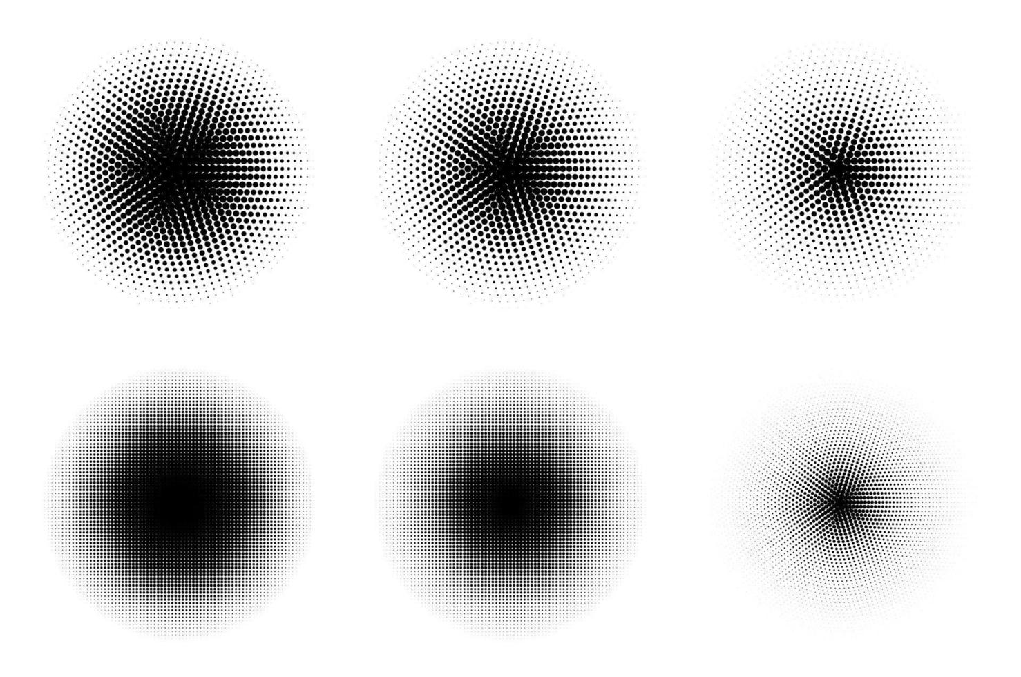 Halftone texture grunge vector set. Background halftone dot patern. Graphic dots halftone pattern. EPS 10.