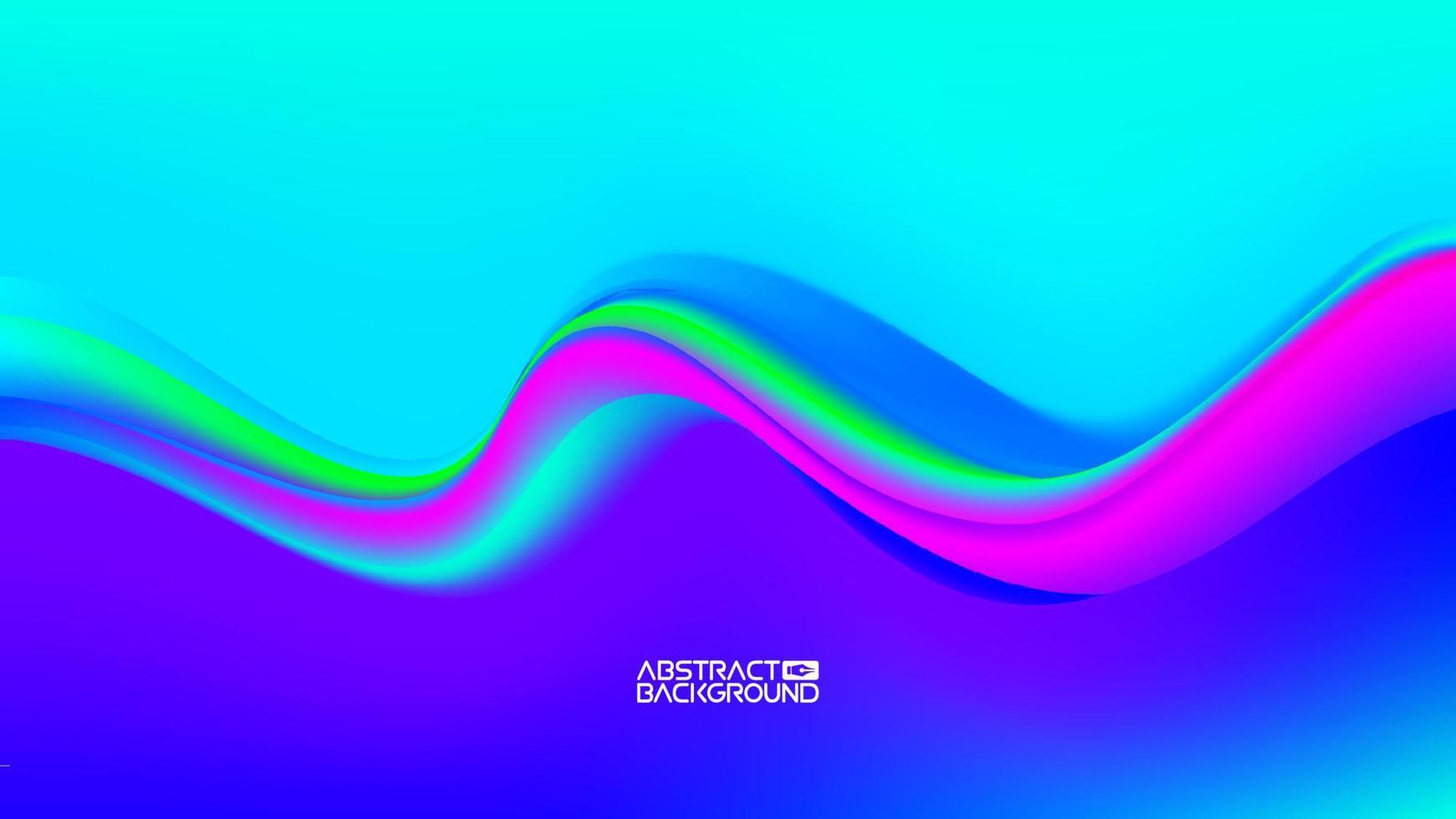 Digital gradient background. Shape holographic gradient. Liquid 3d substance. Light color gradient abstract background. Vector illustration.