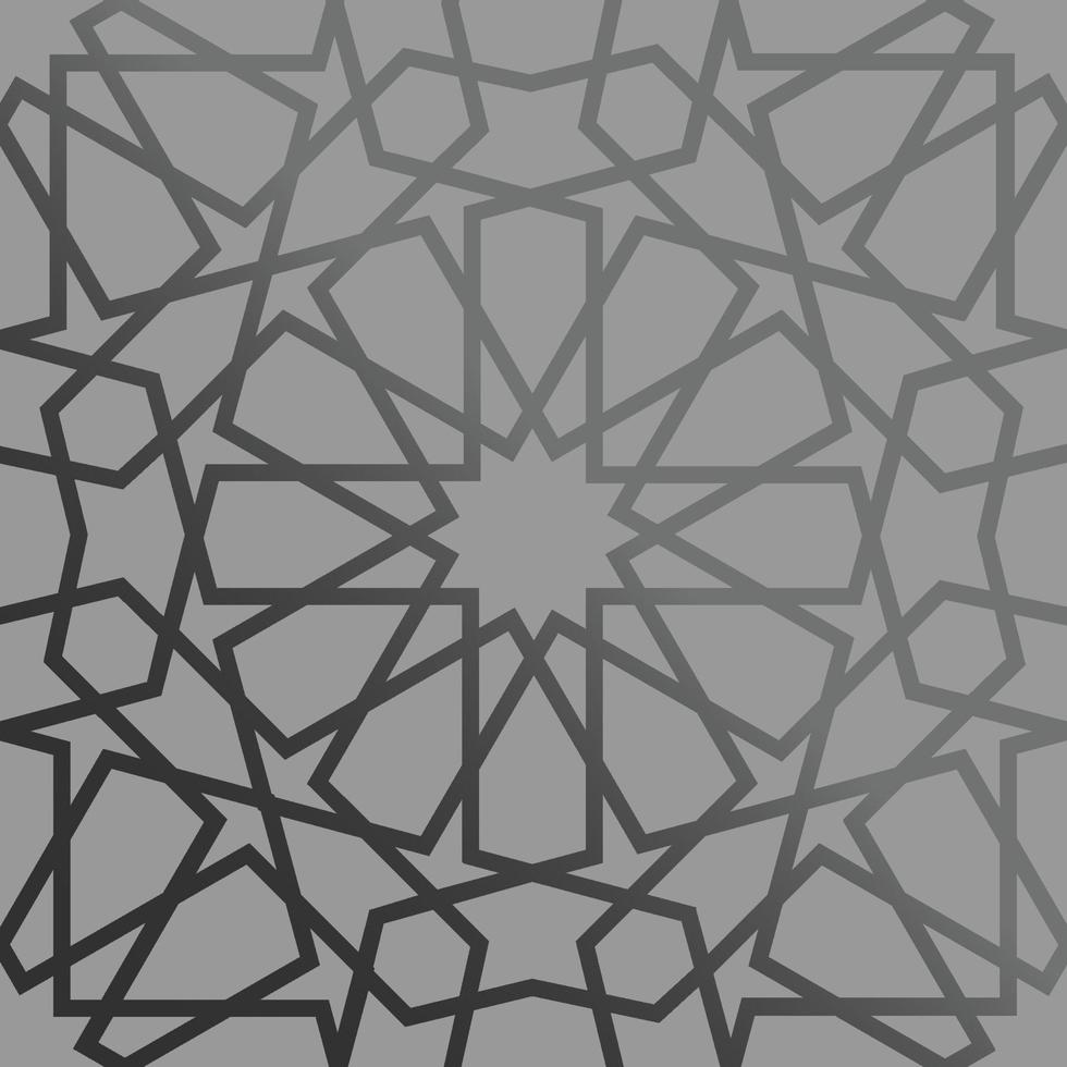 patrón islámico sin costuras 3d. elemento de diseño árabe tradicional. vector