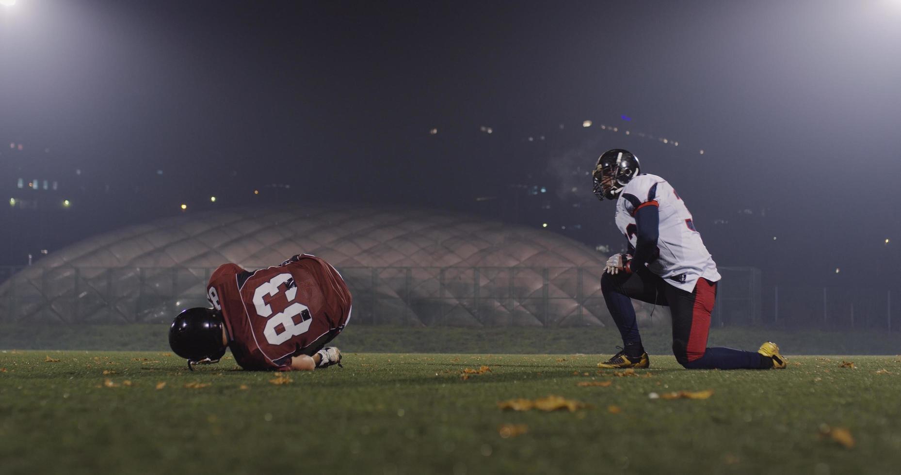 American football players in action photo