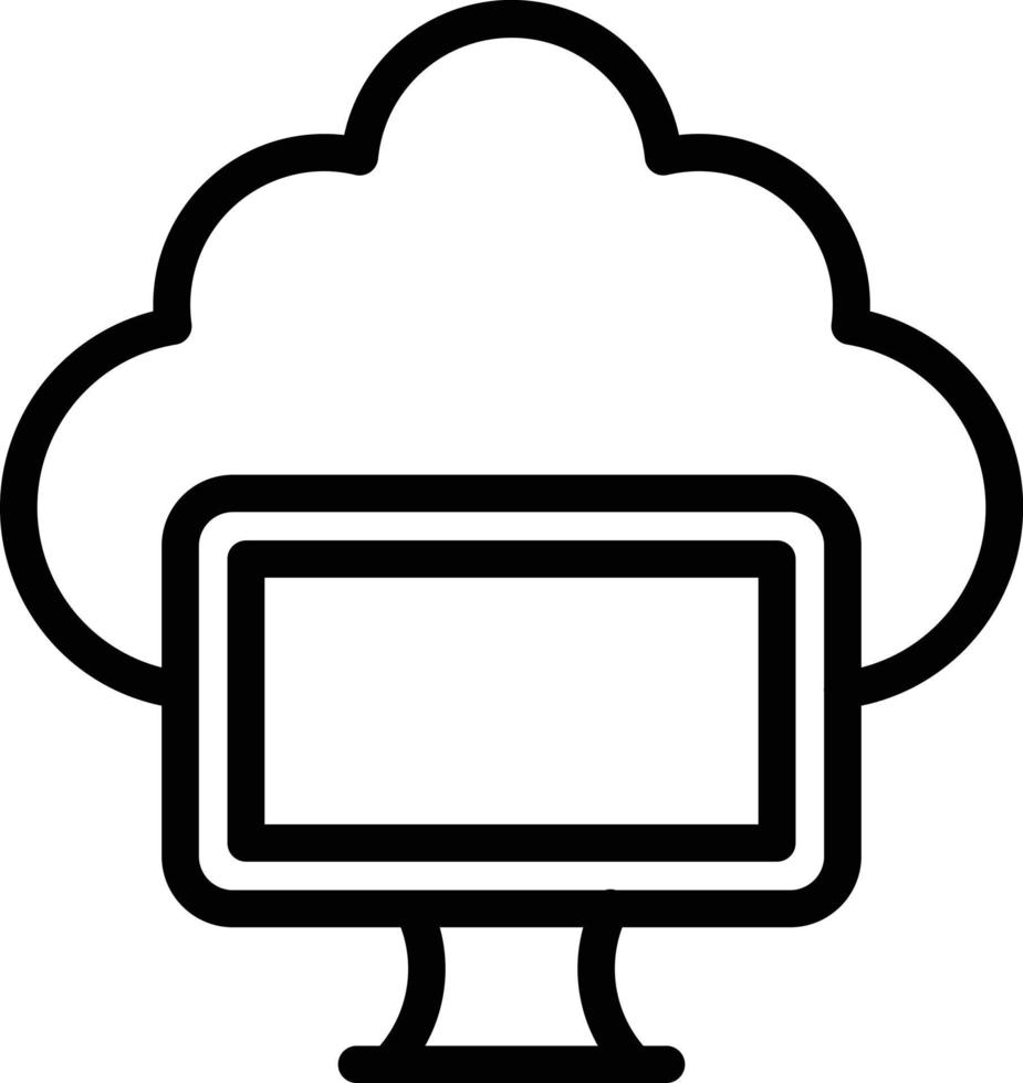 Cloud Computing Icon Style vector