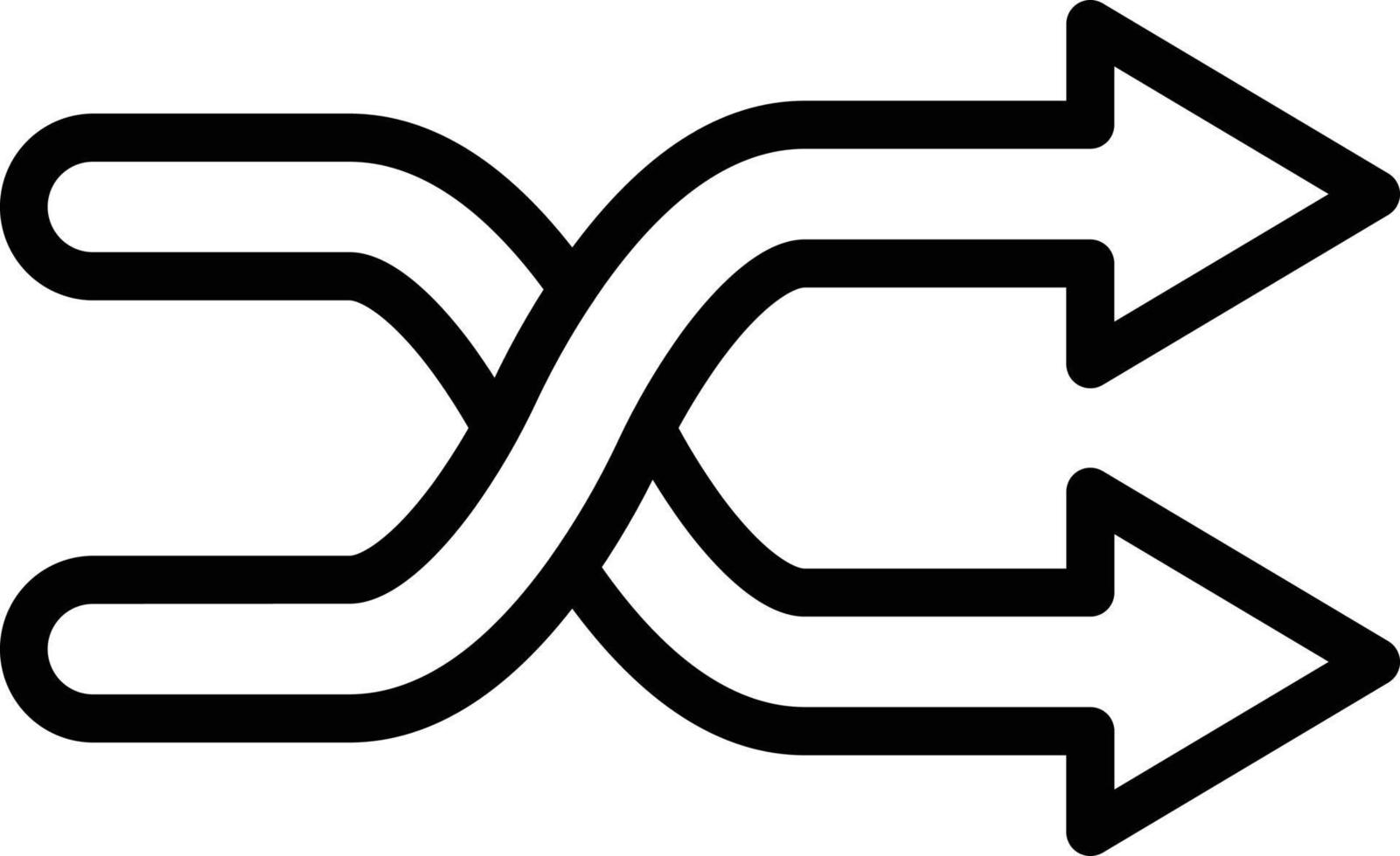 Shuffle Icon Style vector