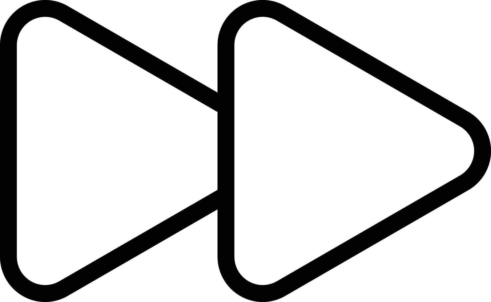 Fast Forward Icon Style vector