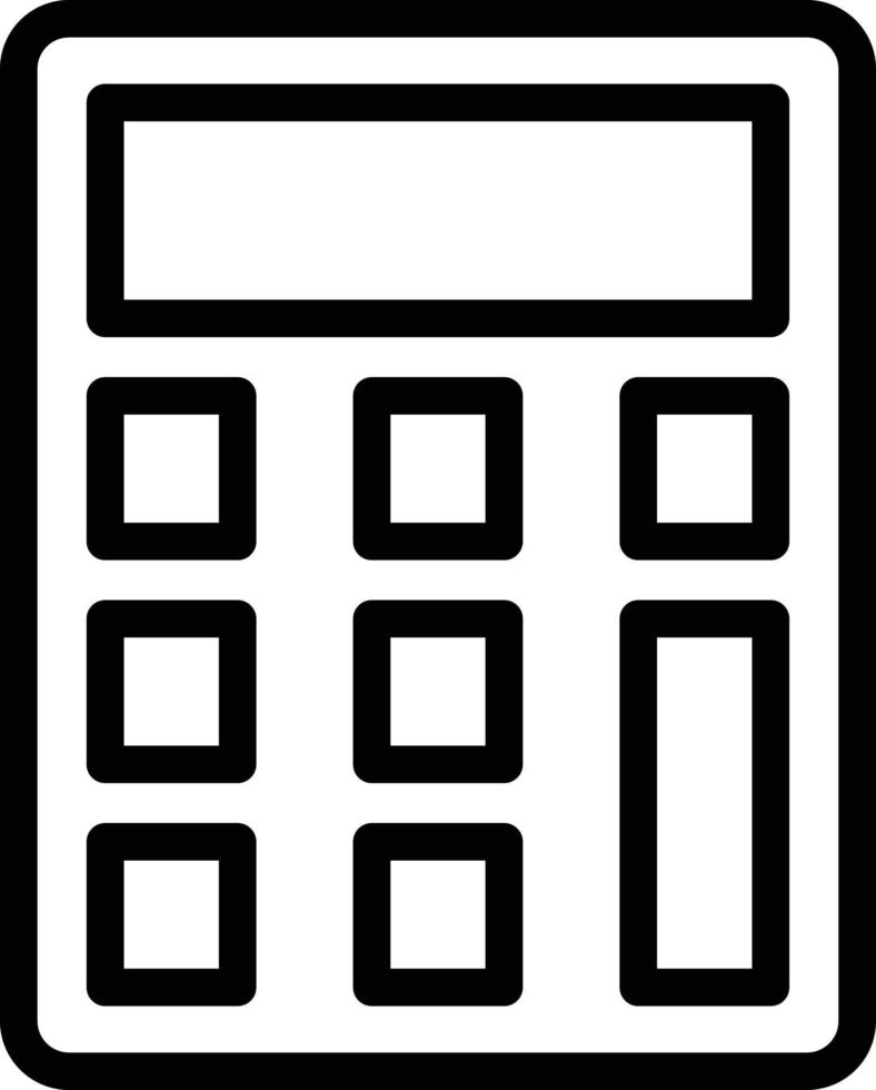 estilo de icono de calculadora vector