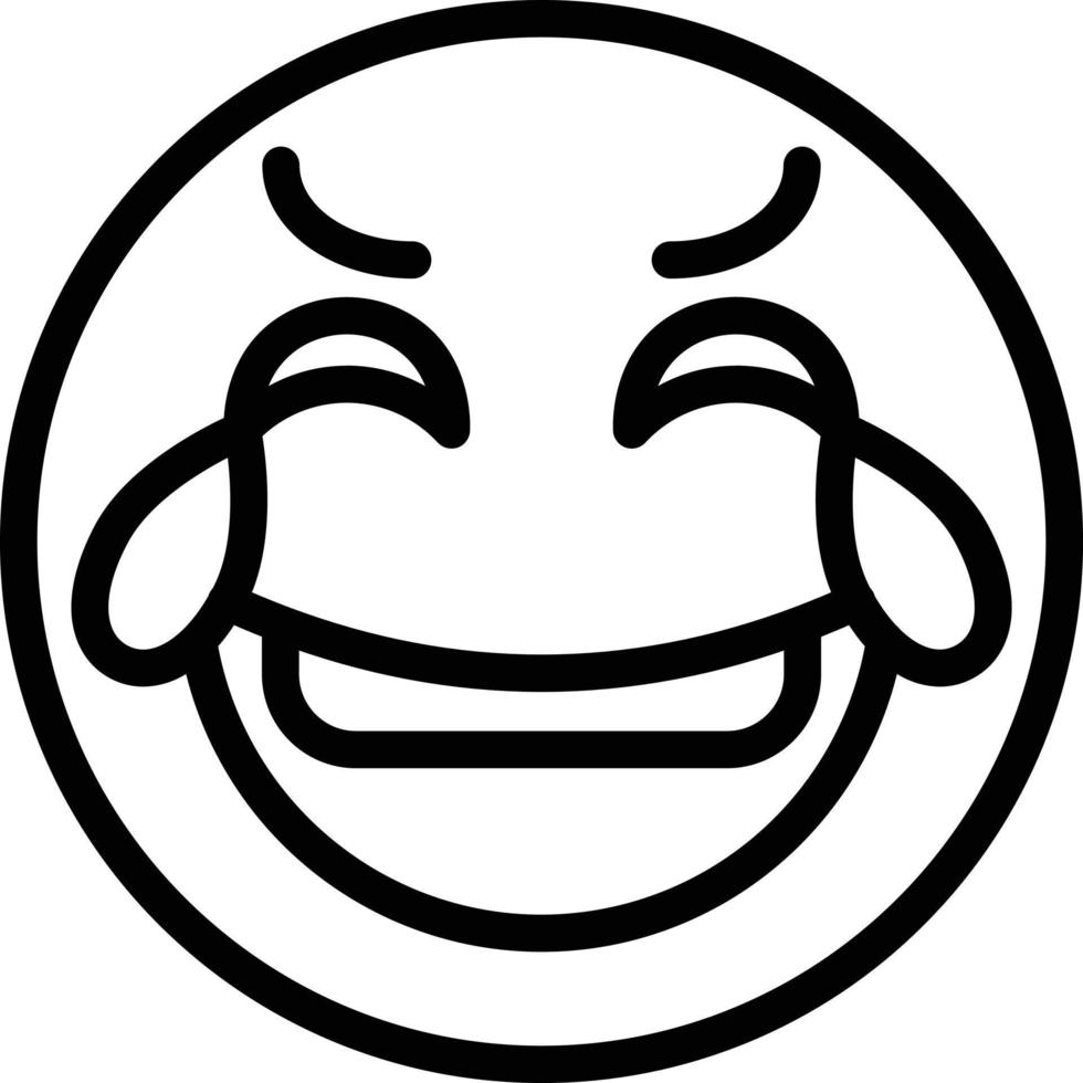 Laughing Icon Style vector