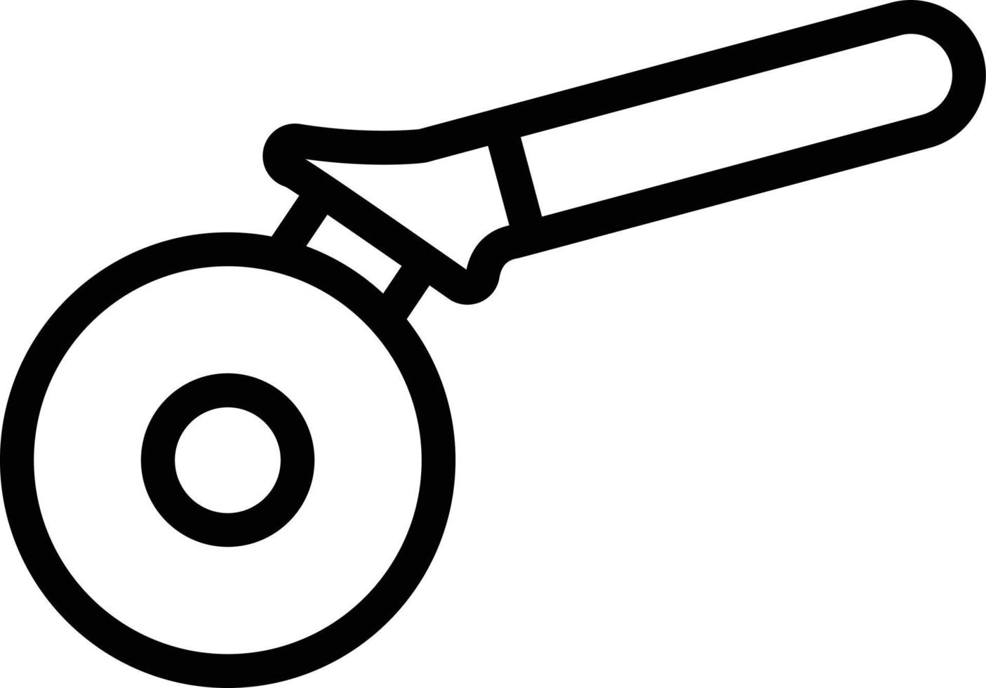 Pizza Cutter Icon Style vector