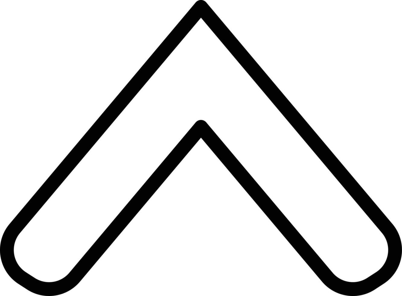 Up Chevron Icon Style vector