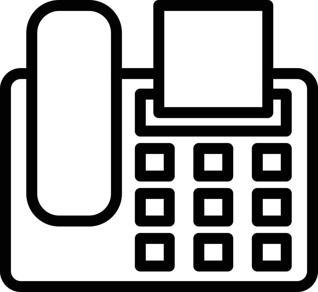 Fax Machine Icon Style vector