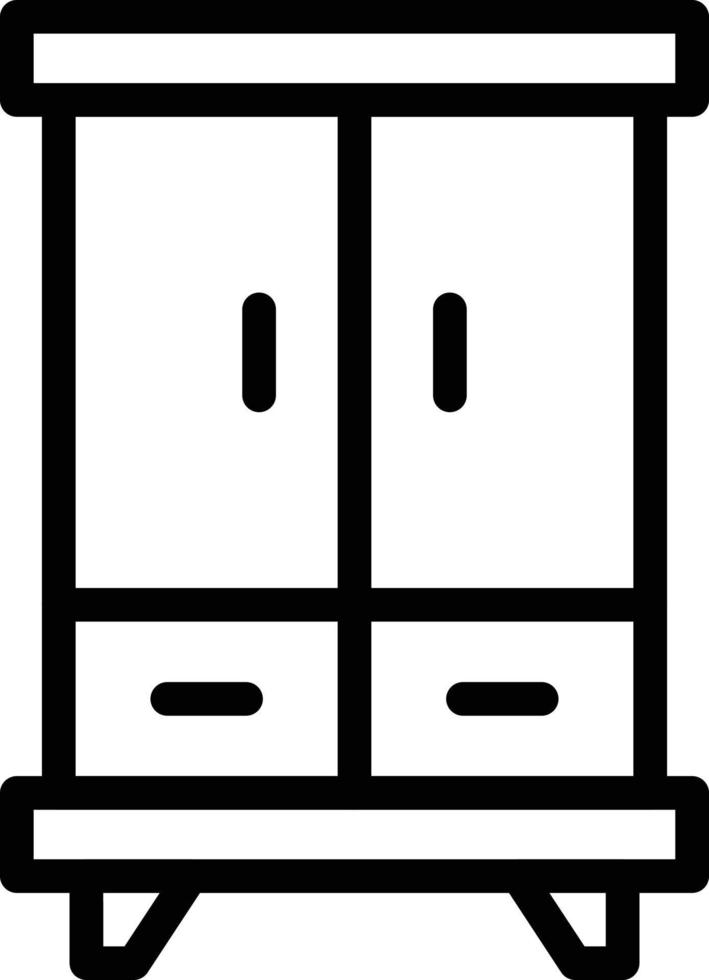 Cupboard Icon Style vector