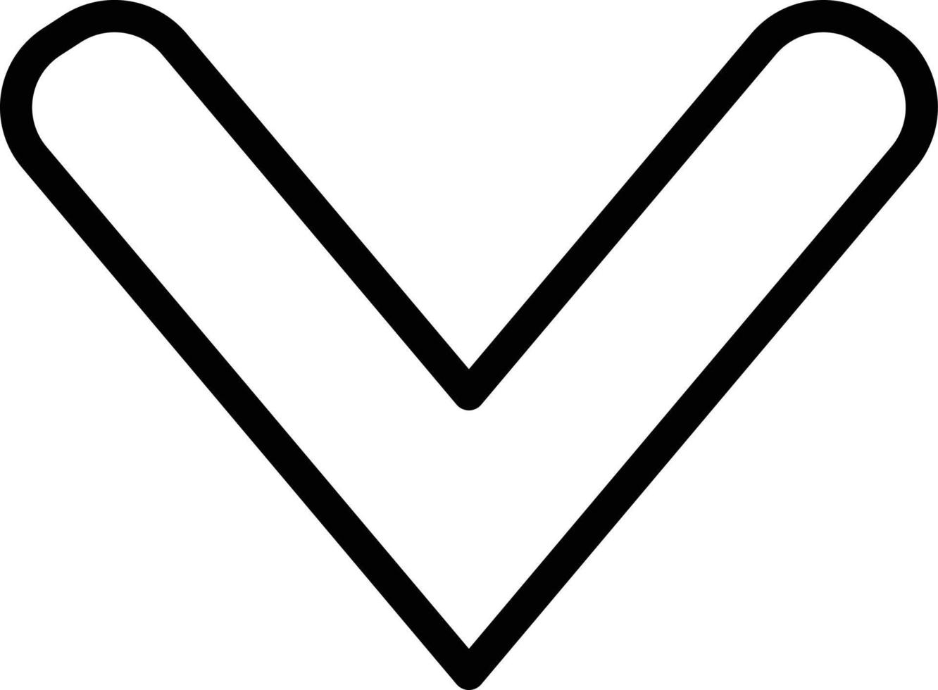 Down Chevron Icon Style vector