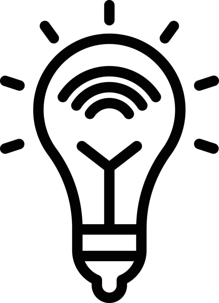 Smart Bulb Icon Style vector