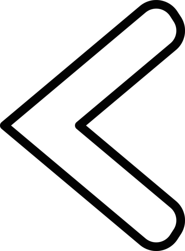 Left Chevron Icon Style vector