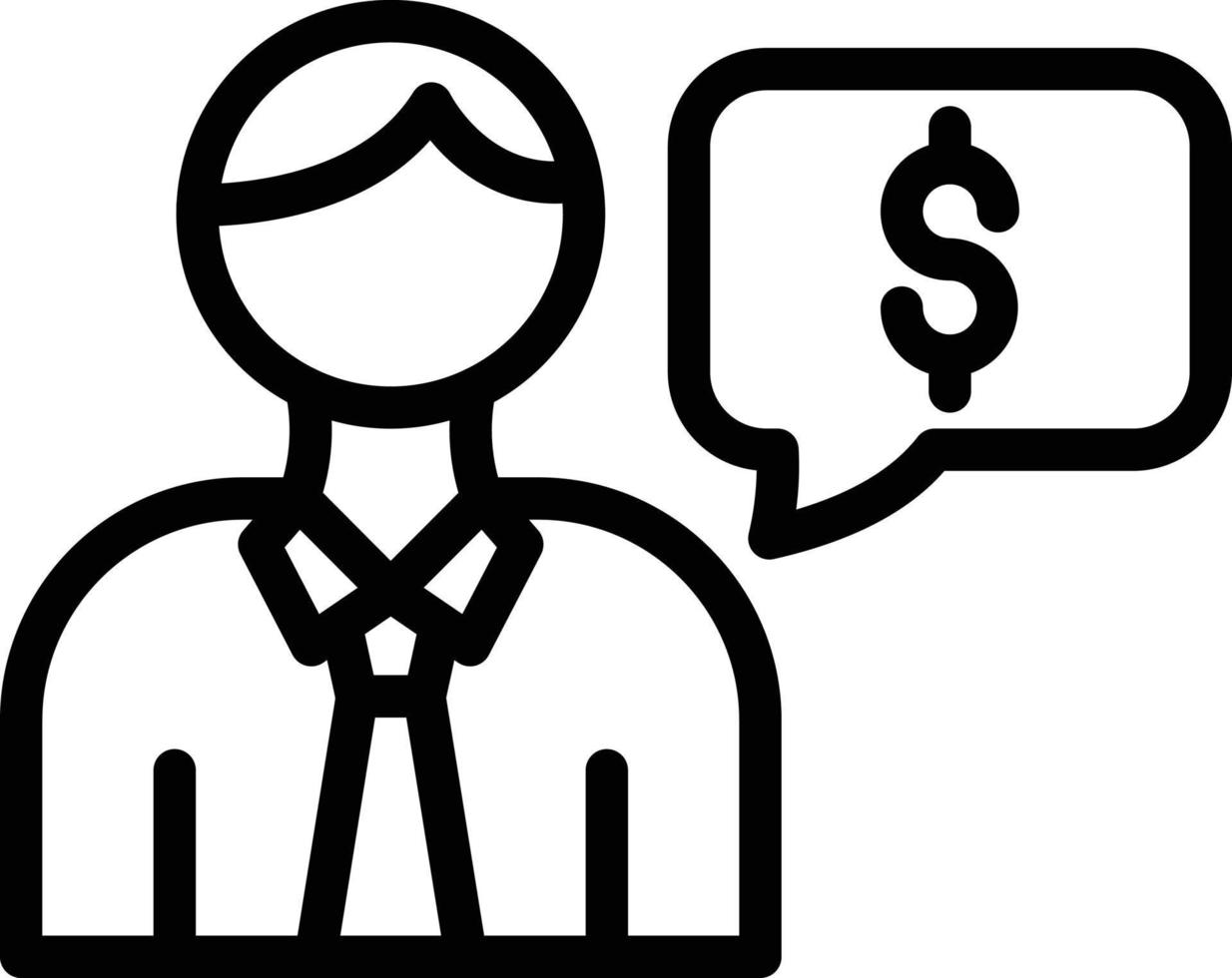 Financial Advisor Icon Style vector