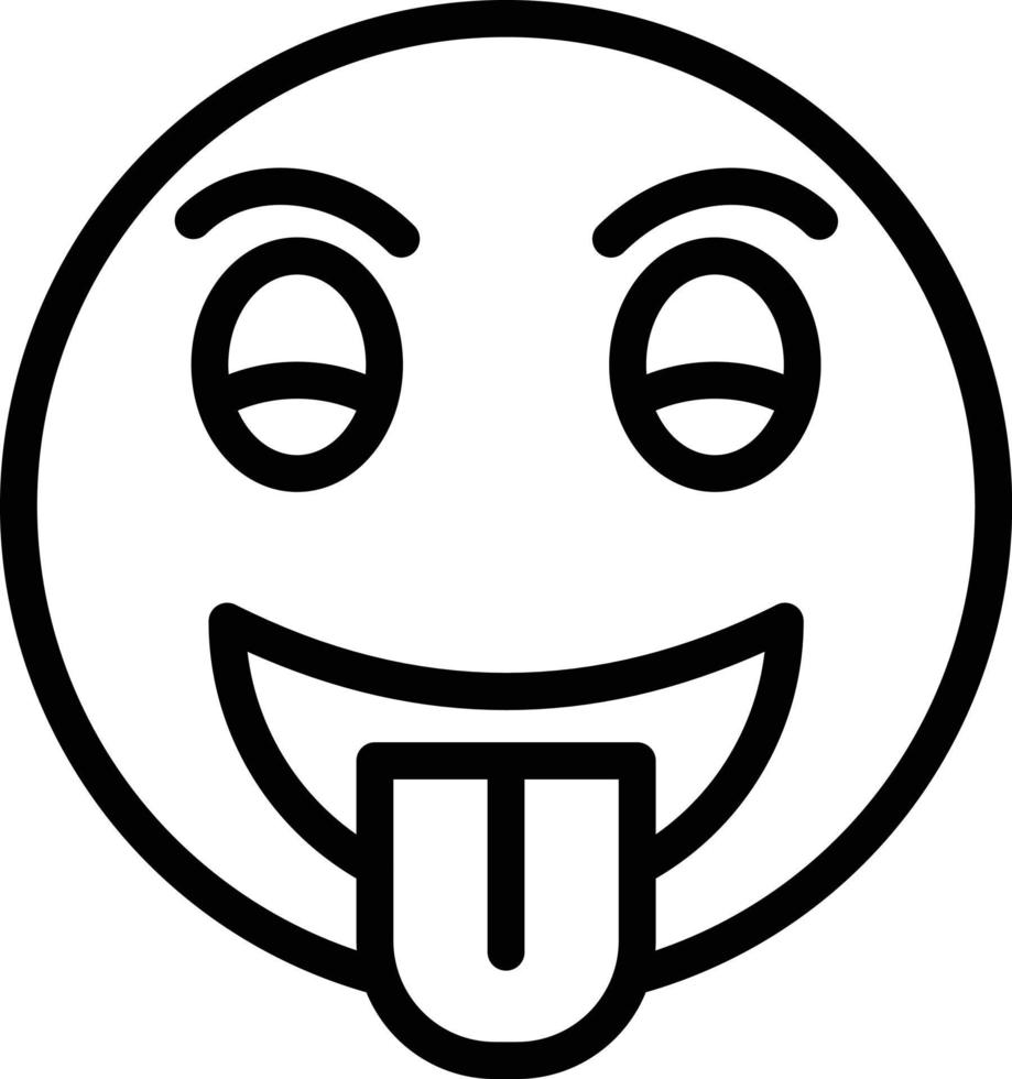 Tongue Out Icon Style vector