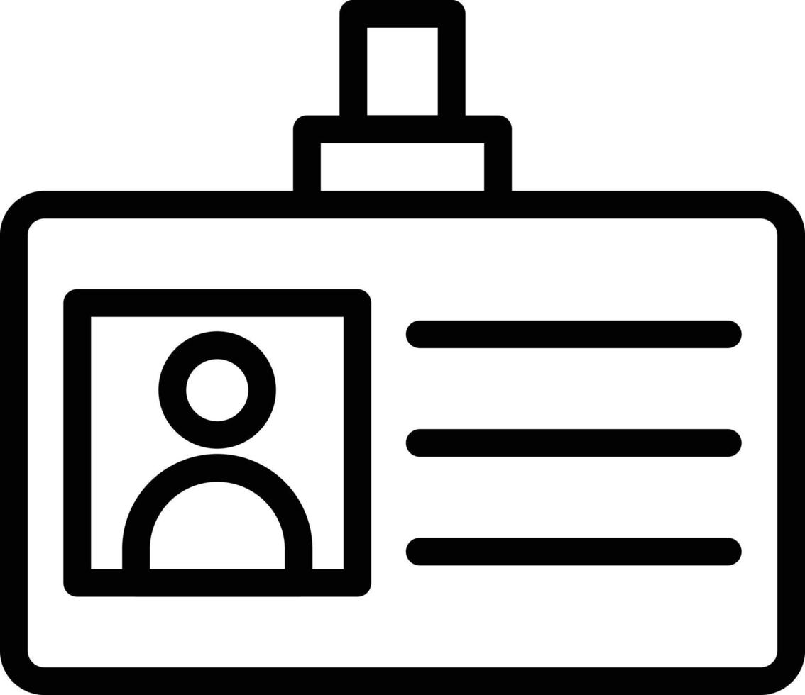 Id Card Icon Style vector