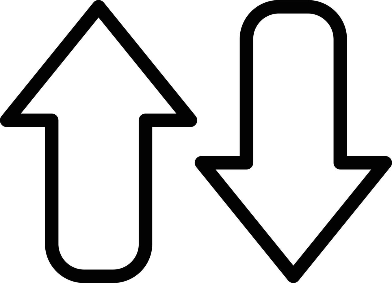Opposite Arrow Icon Style vector