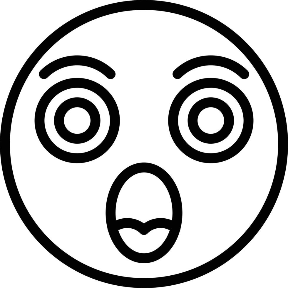 Shocked Icon Style vector