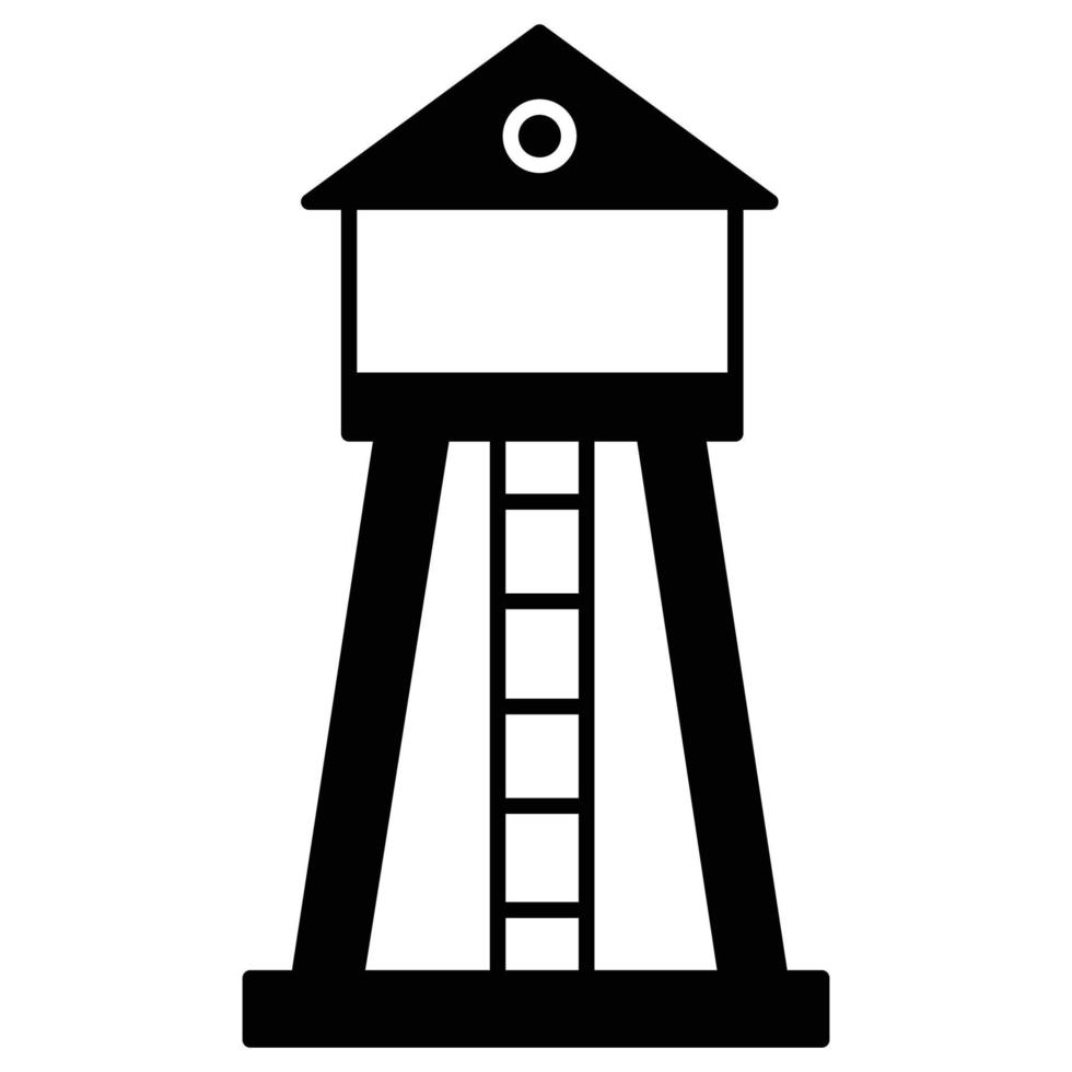 torre de observación que puede modificar o editar fácilmente vector