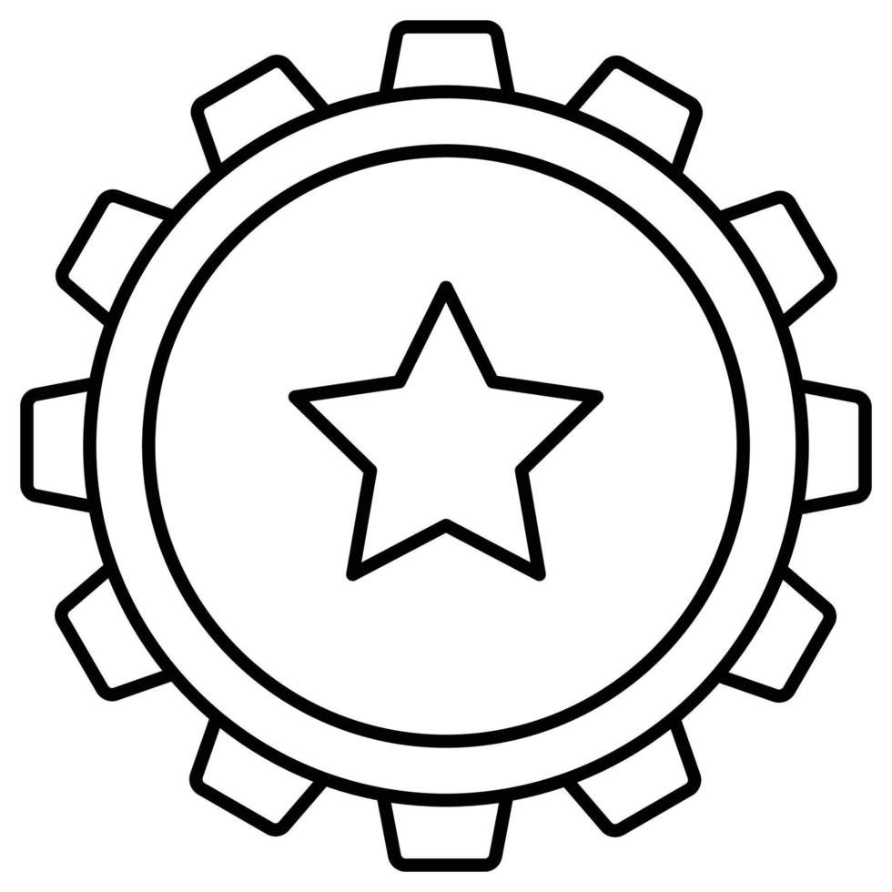 insignia de estrella que puede modificar o editar fácilmente vector