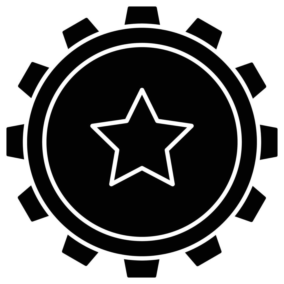 insignia de estrella que puede modificar o editar fácilmente vector