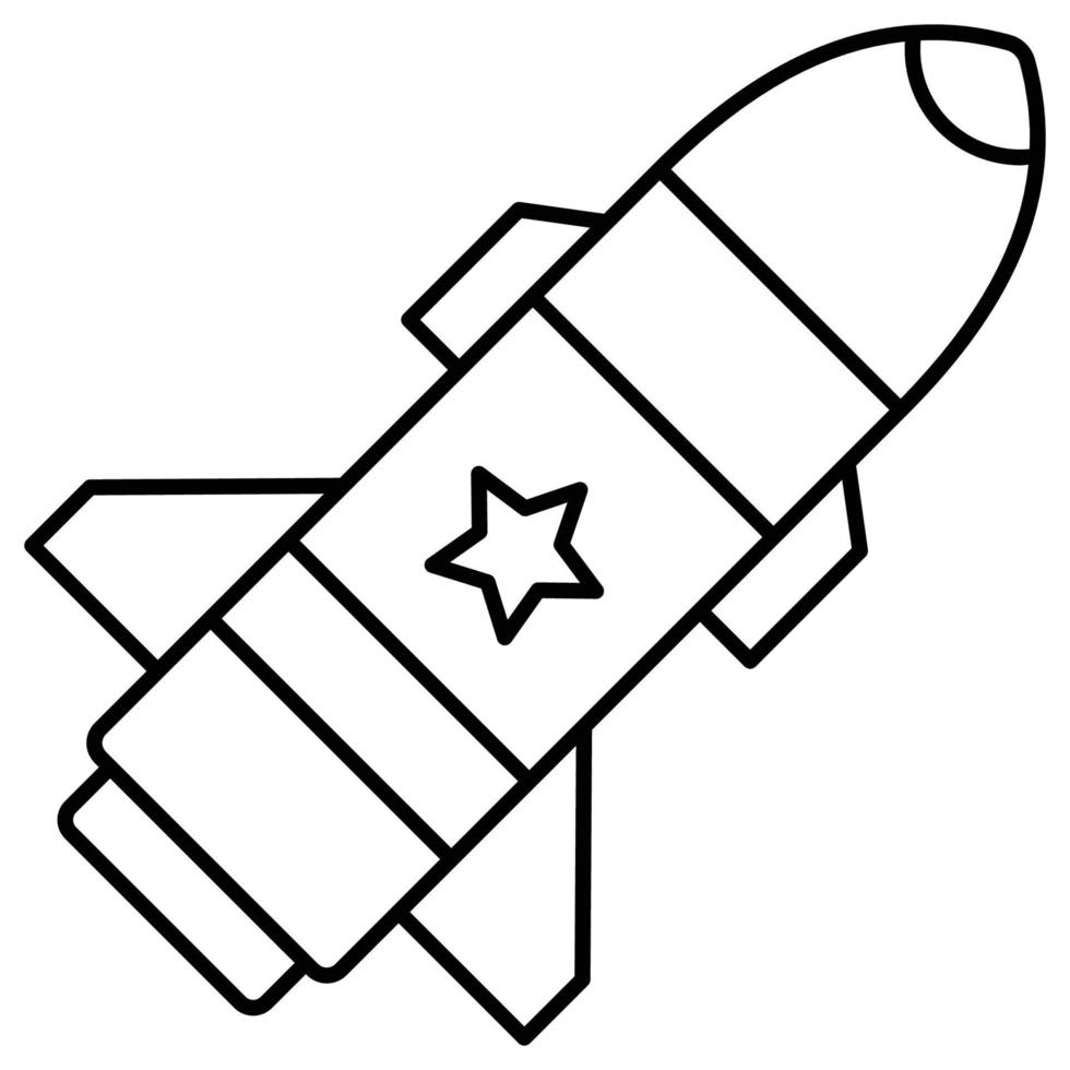 Missile rocket   which can easily modify or edit vector