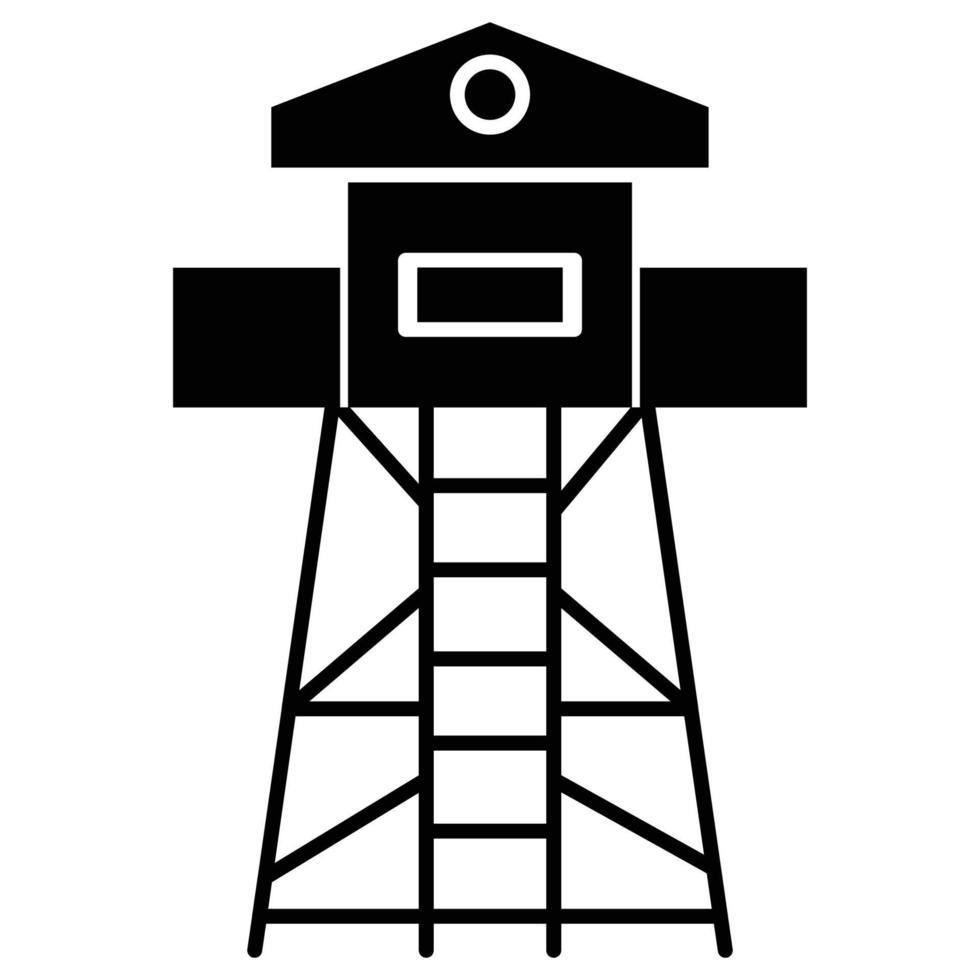 torre de observación que puede modificar o editar fácilmente vector
