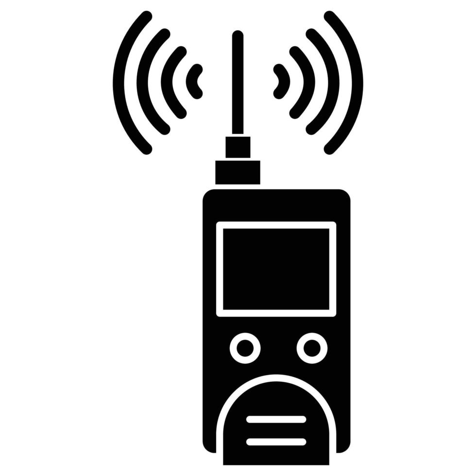 walkie talkie que puede modificar o editar fácilmente vector