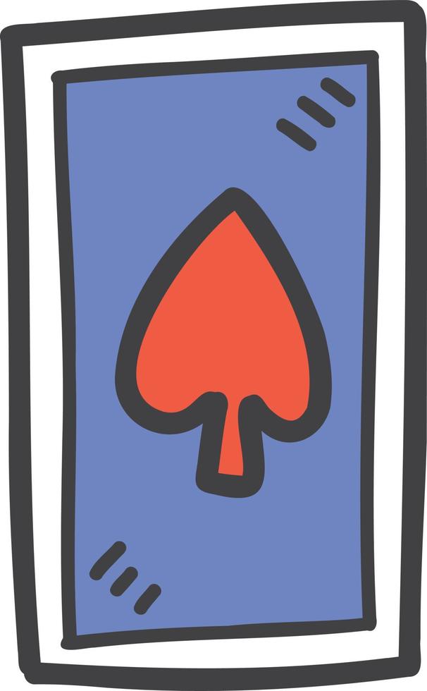 Hand Drawn Playing cards illustration vector
