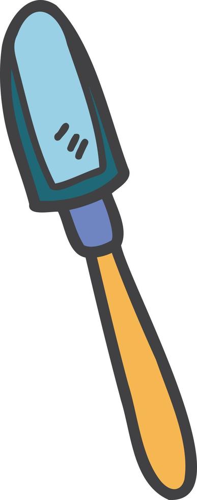 Hand Drawn cute shovel illustration vector