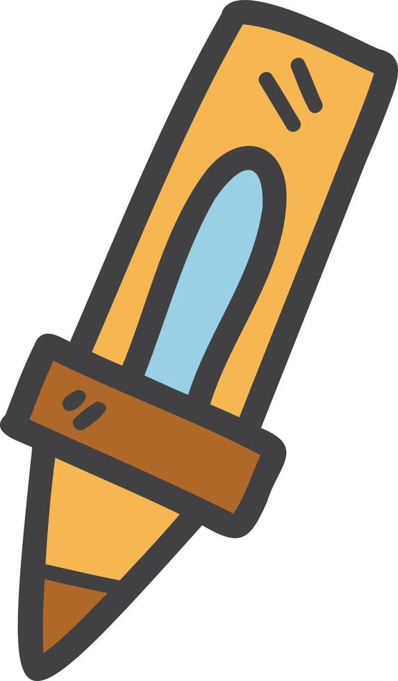 Hand Drawn crayon illustration vector