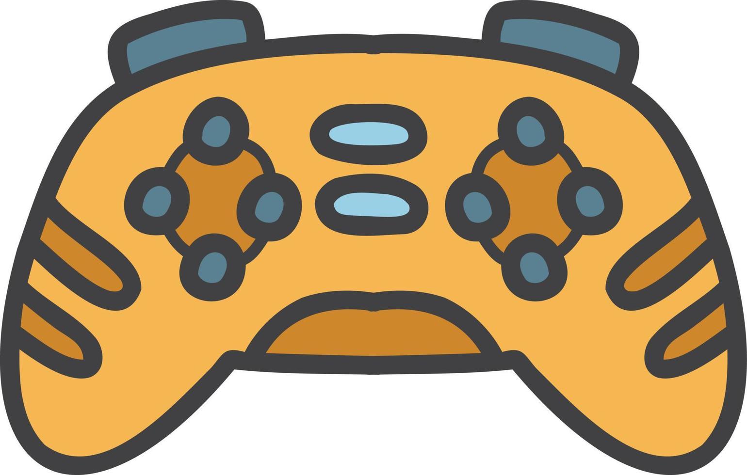 ilustración de joystick de juego portátil dibujado a mano vector