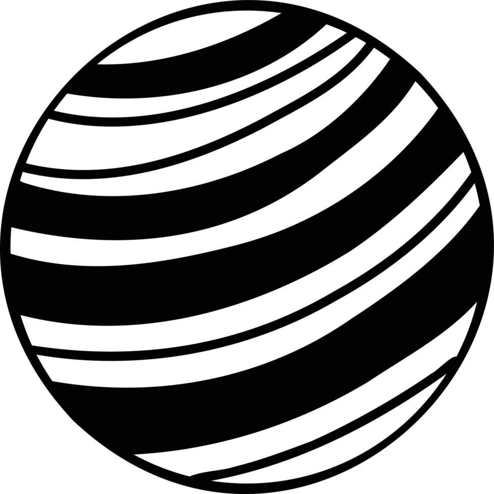 Hand Drawn planet illustration vector