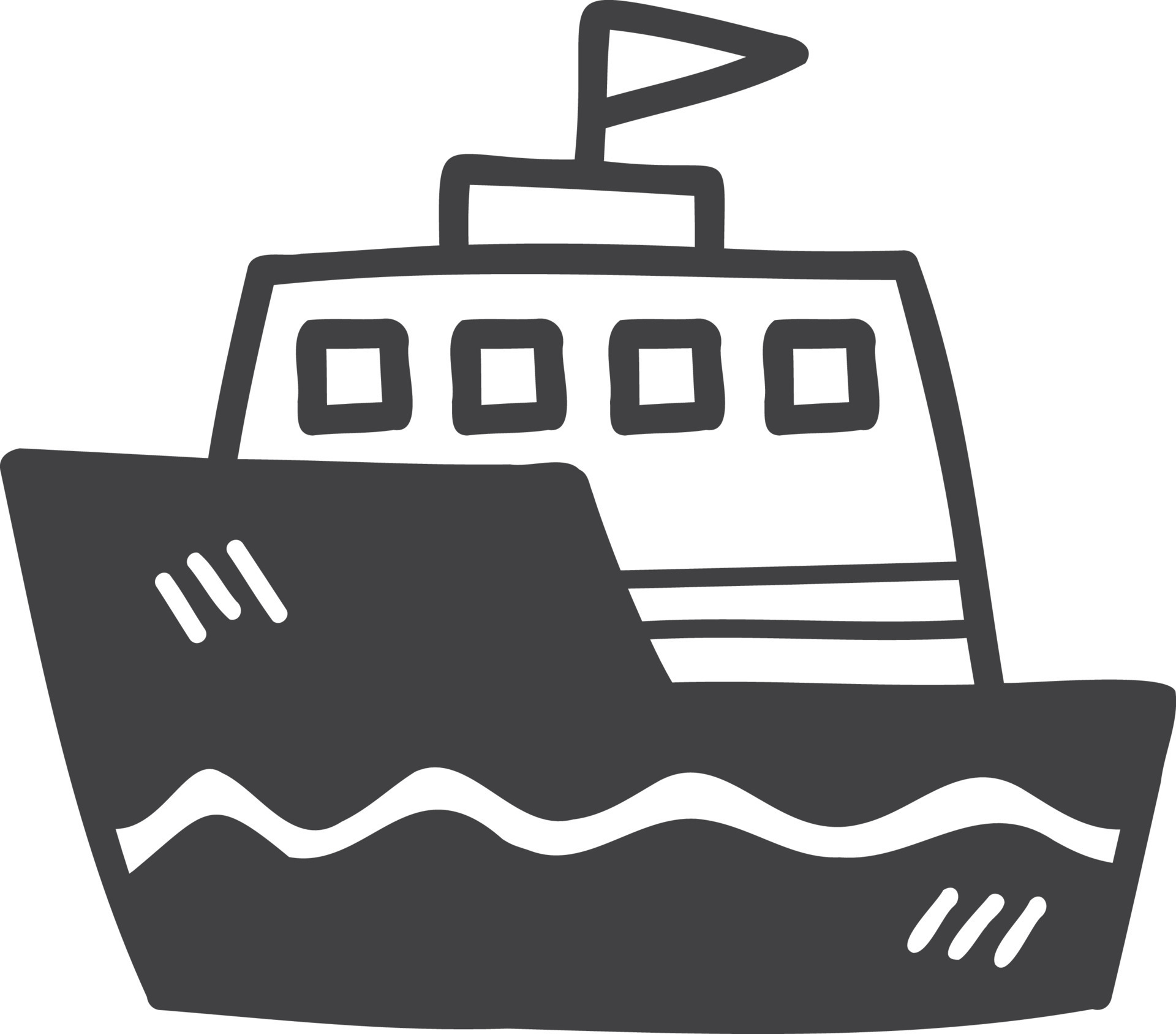 Hand Drawn toy boat for kids illustration 12691982 Vector Art at Vecteezy