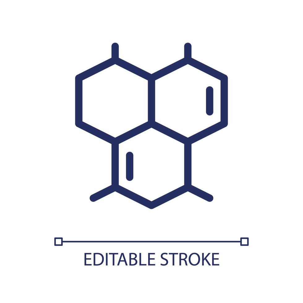 conexiones químicas píxel perfecto icono de interfaz de usuario lineal. curso de química escolar. unirnos. interfaz gráfica de usuario, diseño de experiencia de usuario. delinear el elemento de interfaz de usuario aislado para la aplicación y la web. trazo editable. vector