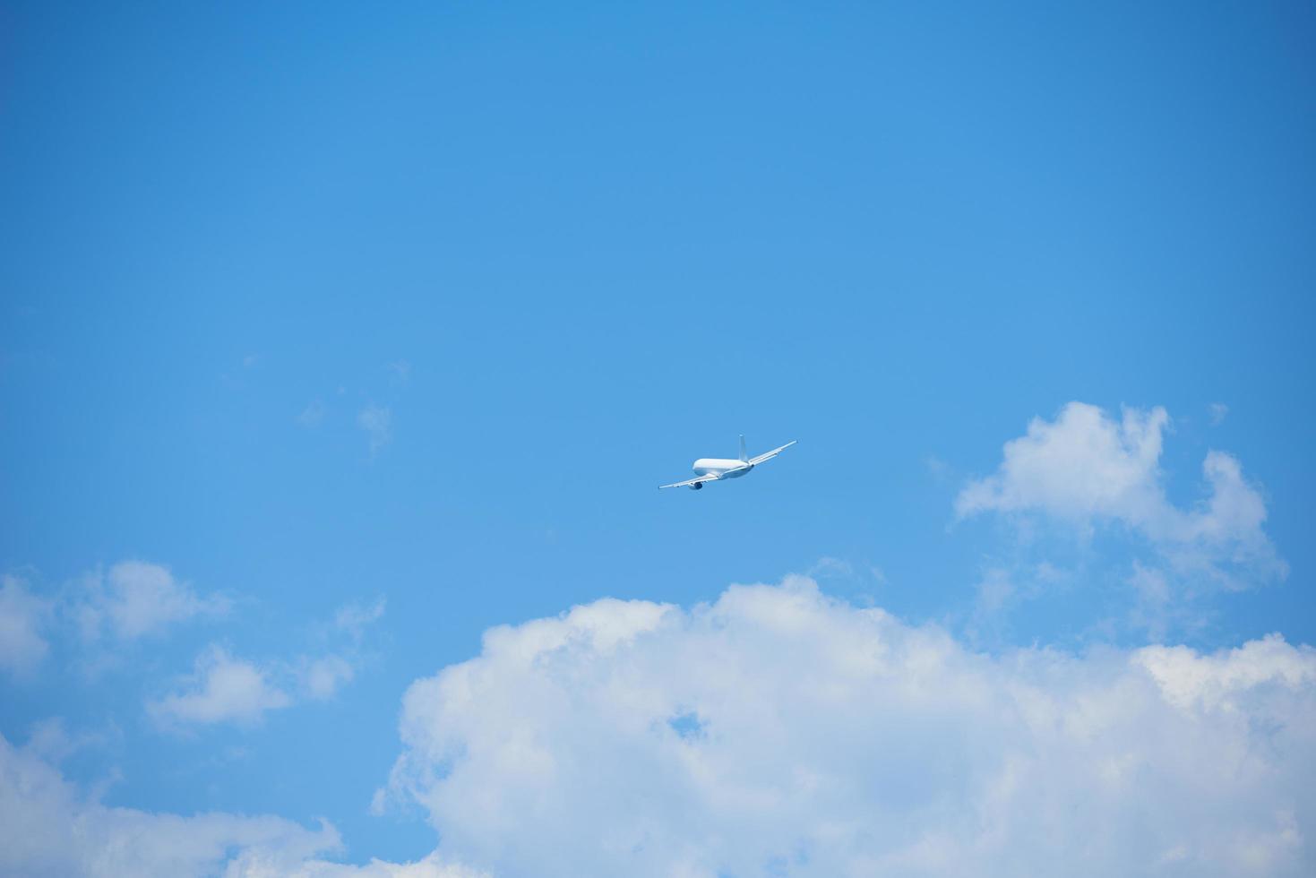 Modern airplane view photo