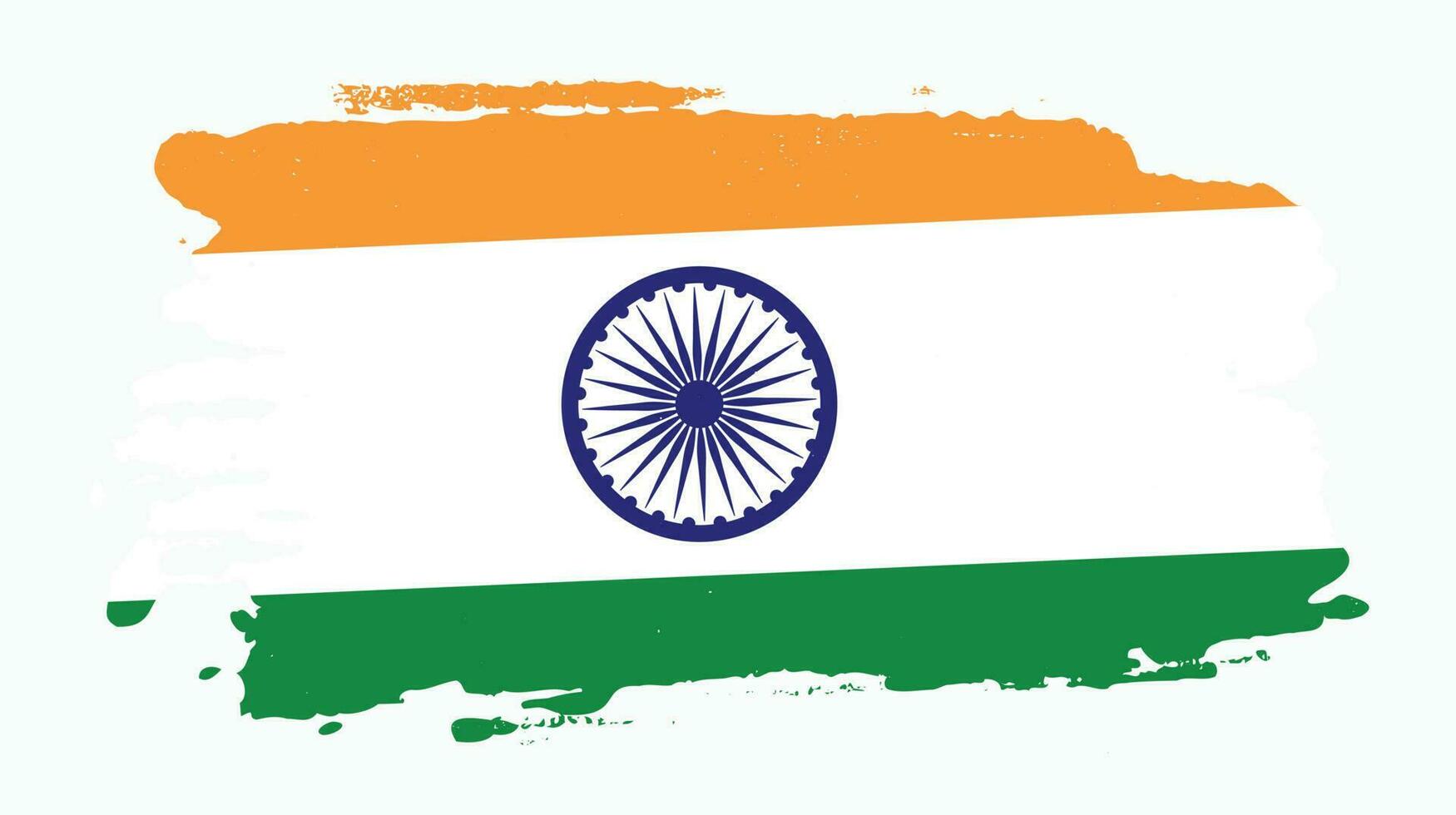 Faded grungy style India flag vector