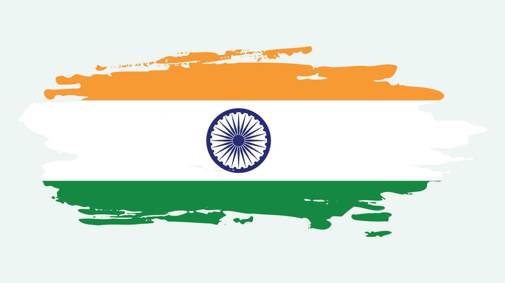 India brush grunge flag vector