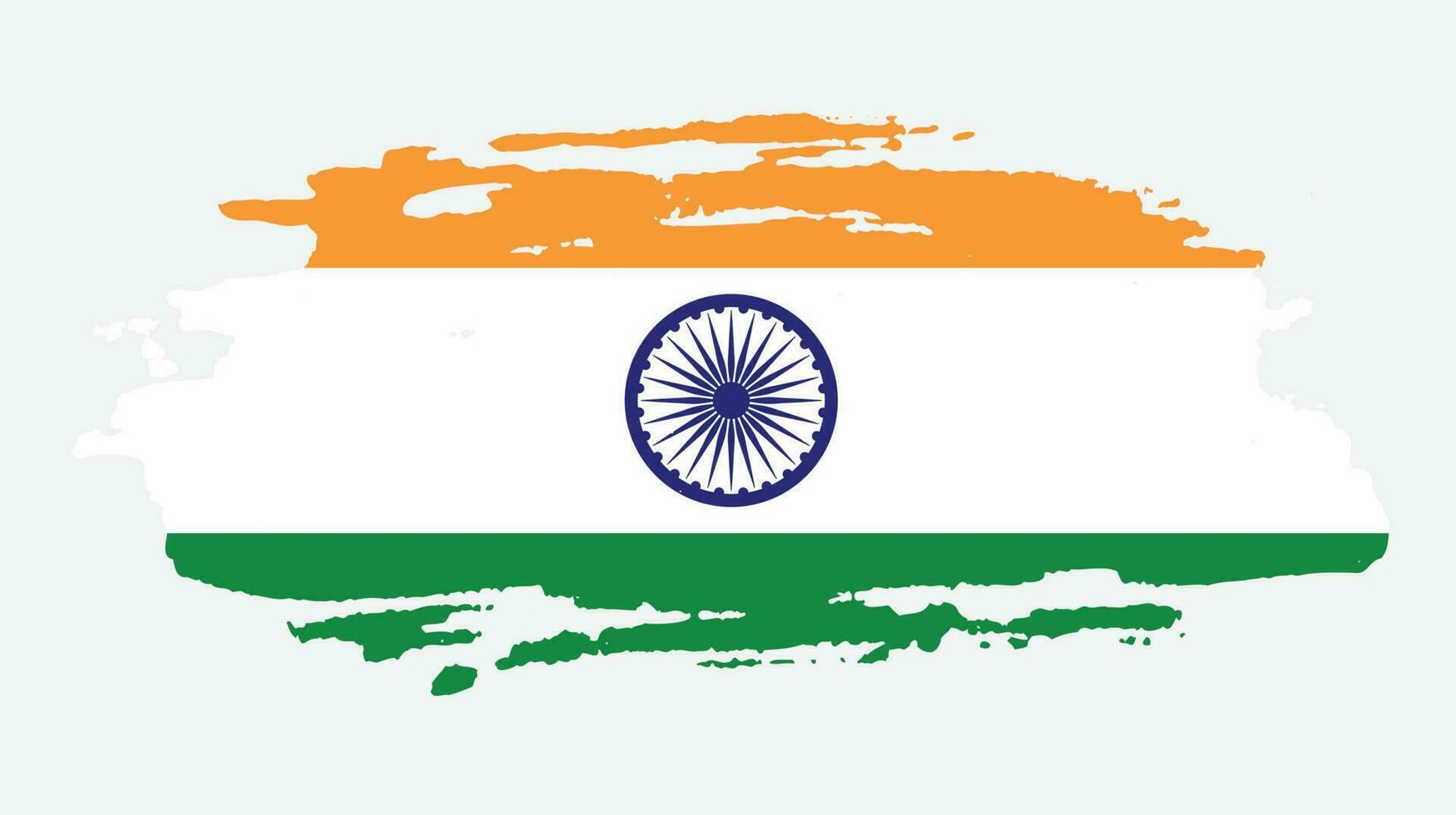 Hand paint India flag vector