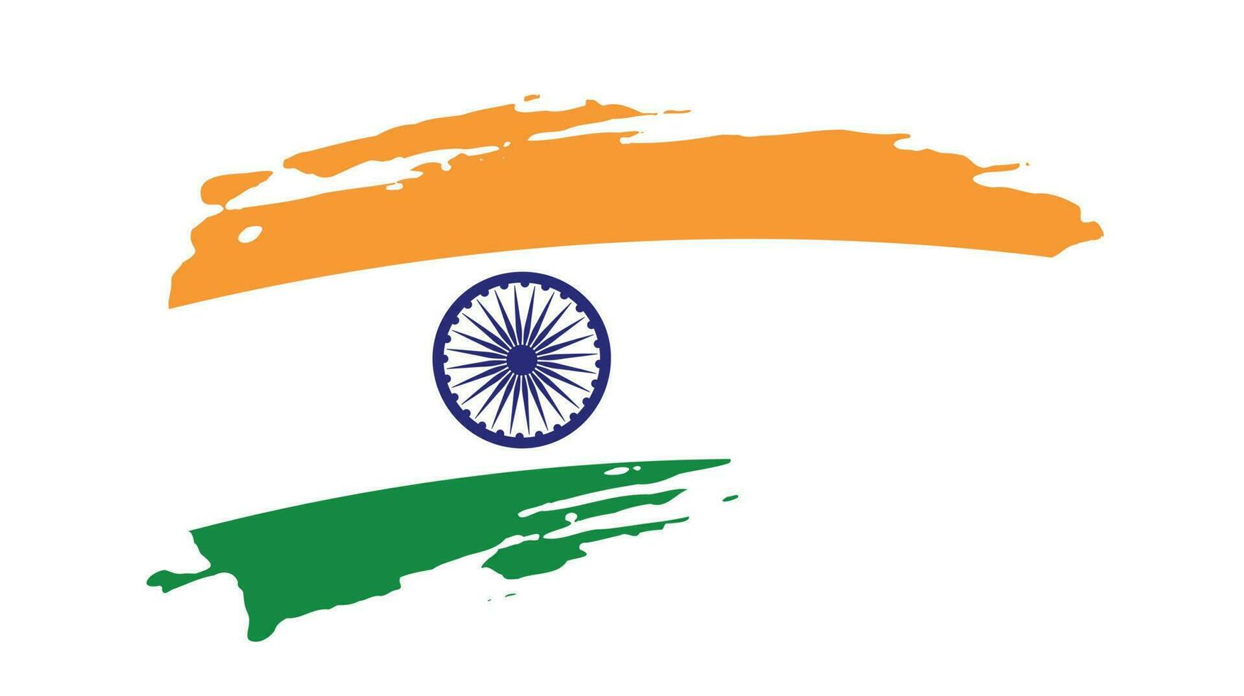 bandera india abstracta del grunge vector