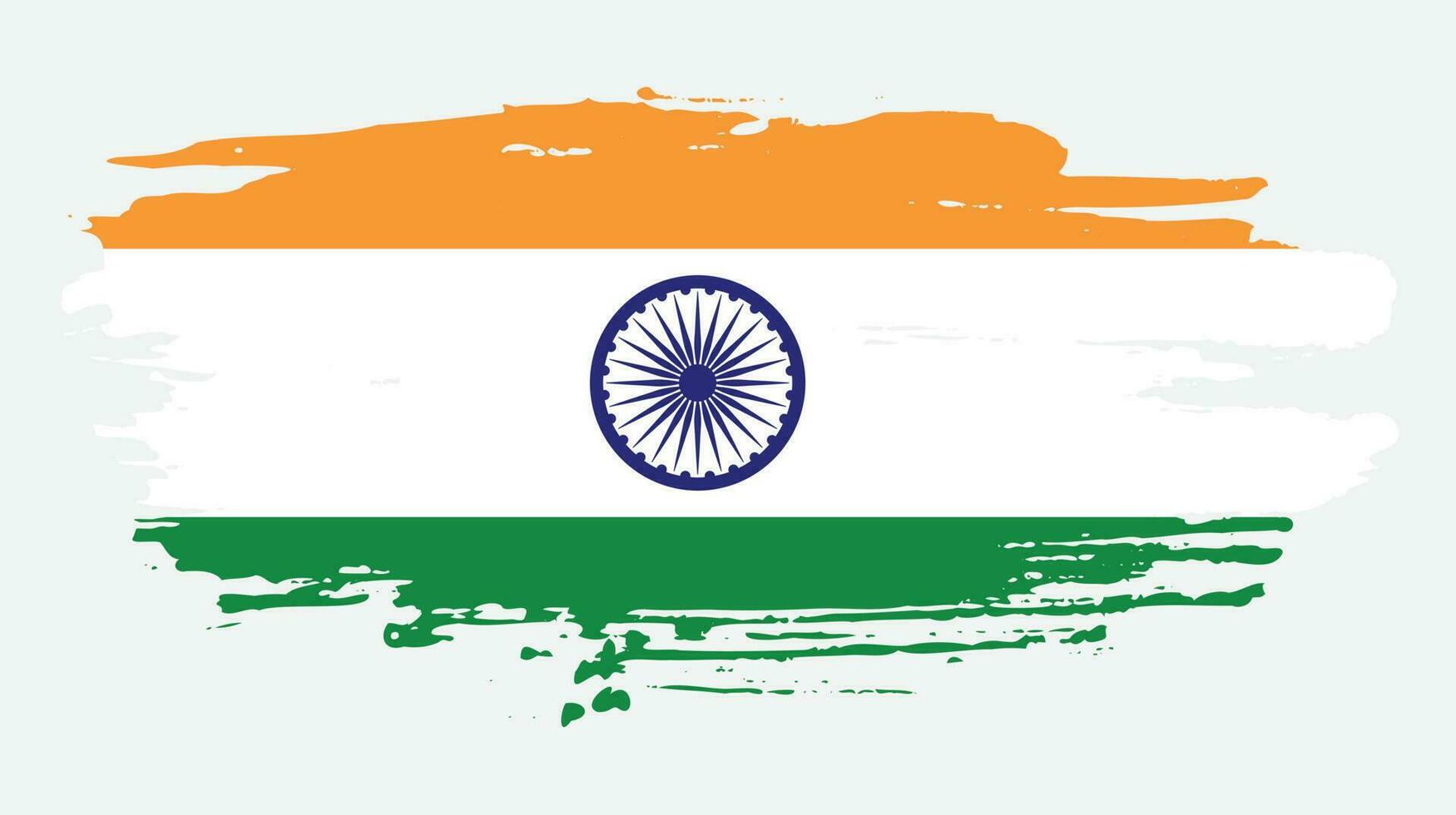 Abstract Indian grunge texture flag vector