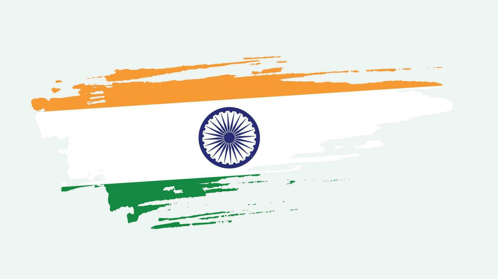 Abstract Indian grunge flag vector