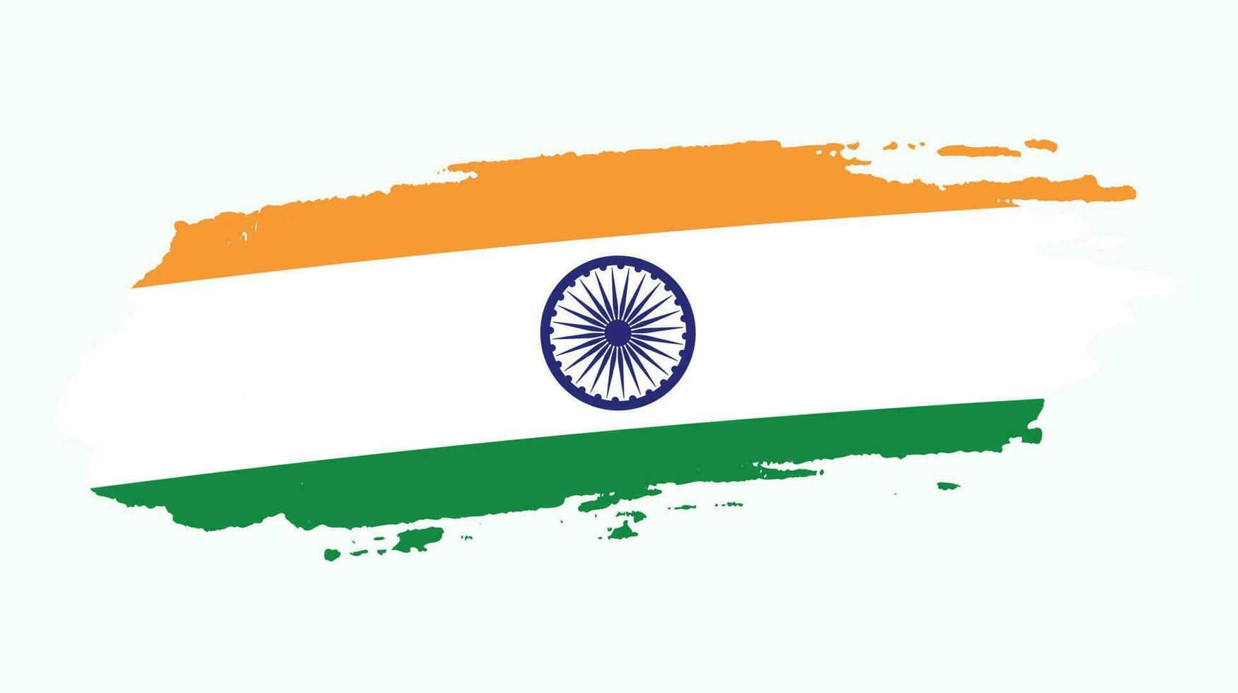 New creative Indian grunge flag vector