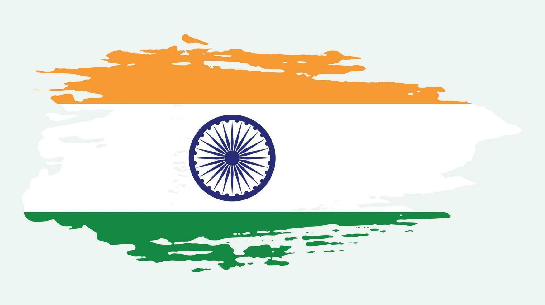 Colorful India grunge flag vector