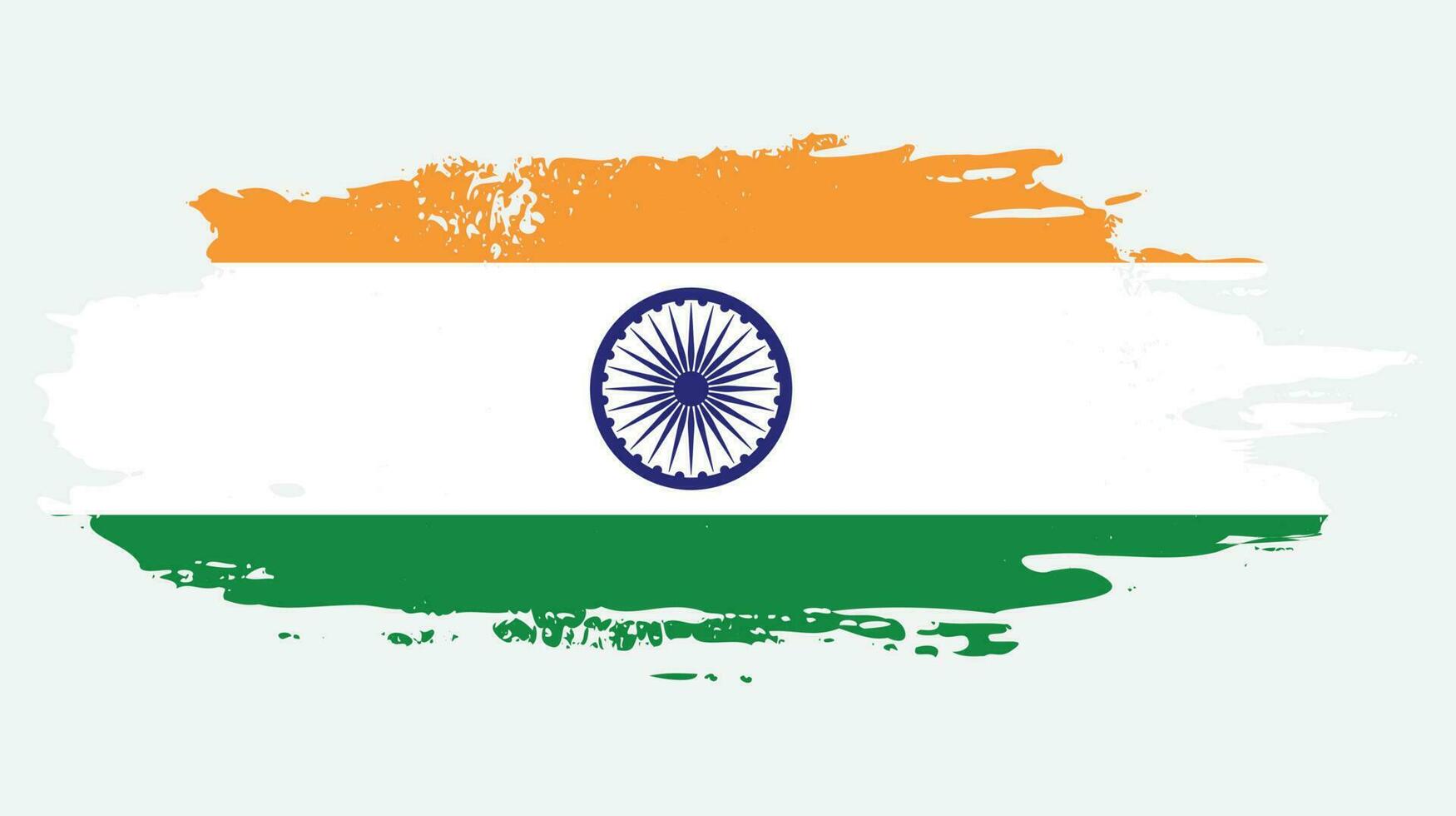 Professional distressed grunge texture Indian flag vector