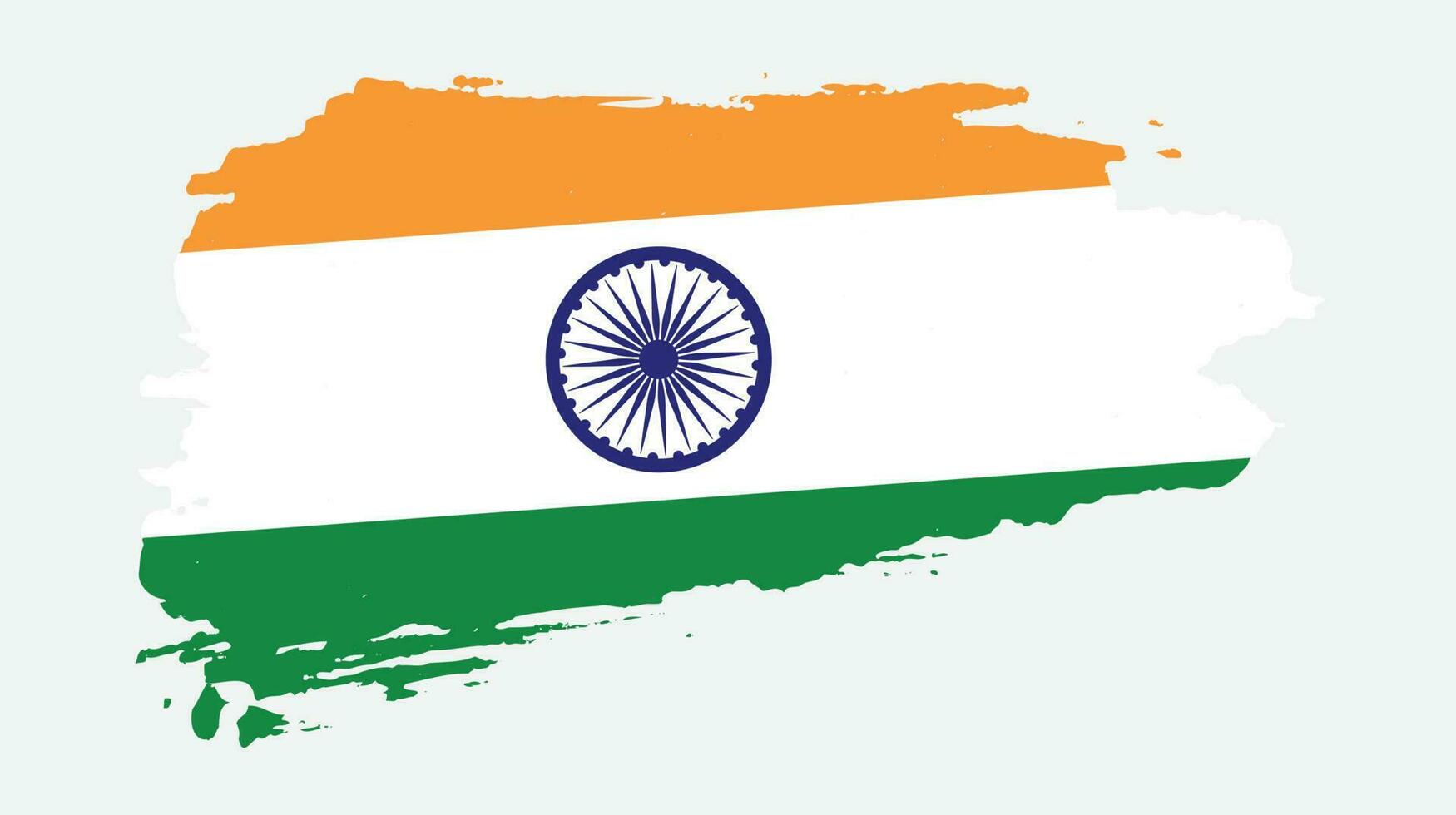 Graphic India grunge texture flag vector